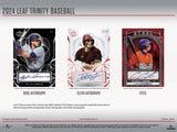 2024 Leaf Trinity Baseball Hobby Box 6 Cards per Box - Factory Sealed