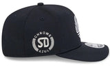 Men's San Diego New Era Black/White 2025 Jersey Hook 9SEVENTY Stretch-Snap Hat
