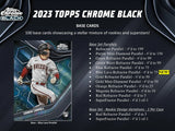 2023 Topps Chrome Black Baseball Hobby Box 3 Cards per Box + 1 Encased Autograph per Box