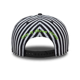 Men's Beetlejuice Stripes Black And White 9FIFTY Snapback Adjustable Cap - Size M/L