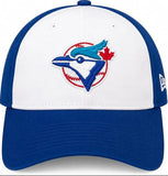 Men's Toronto Blue Jays New Era White/Royal Cooperstown Logo 9Twenty Adjustable Hat