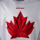 Youth 2026 Team Canada Bauer Olympics White Replica Hockey Jersey - Blank