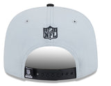 Men's New Era Gray/Black Las Vegas Raiders 2024 Inspire Change A-Frame 9FIFTY Snapback Hat