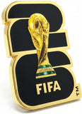 Official 2026 FIFA World Cup Edition 1.4 inch 2D Lacquered Enamel Inlay Emblem Lapel Pin