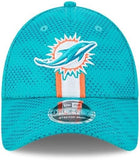 Men's Miami Dolphins New Era 2024 Sideline 9FORTY Stretch-Snap Hat - Aqua