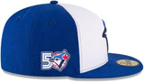 Men's Toronto Blue Jays New Era Alt 3 50th Anniversary Authentic Collection 59FIFTY Fitted Hat