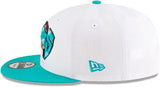 Men's New Era 9FIFTY NBA Vancouver Grizzlies Classic Edition Snapback Hat - White/Teal