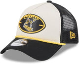 Men's Pittsburgh Steeleres New Era 2024 Sideline Historic 9FORTY A-Frame Trucker Adjustable Hat