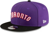 Men's New Era 9FIFTY NBA Toronto Raptors Classic Edition Snapback Hat - Purple/Black