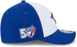 Men's Toronto Blue Jays New Era Alt 3 50th Anniversary Logo Side Patch 9FORTY M-Crown Adjustable Hat