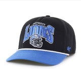 Men's Detroit Lions NFL 47 Brand Black Palermo Hitch Snapback Hat