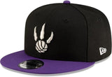 Men's New Era 9FIFTY NBA Toronto Raptors Classic Edition Snapback Hat - Black/Purple