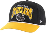 Men's Pittsburgh Steelers NFL 47 Brand Black Palermo Hitch Snapback Hat