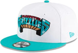 Men's New Era 9FIFTY NBA Vancouver Grizzlies Classic Edition Snapback Hat - White/Teal