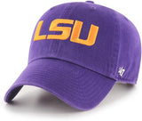 Men's Louisiana State Tigers LSU '47 Clean Up Purple Hat Cap NCAA College Team Adjustable Strap