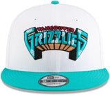 Men's New Era 9FIFTY NBA Vancouver Grizzlies Classic Edition Snapback Hat - White/Teal