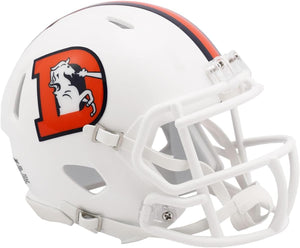 NFL Football Riddell Buffalo Bills 2023 White Snowcapped Alt Mini Revolution Speed Replica Helmet