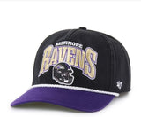 Men's Baltimore Ravens NFL 47 Brand Black Palermo Hitch Snapback Hat