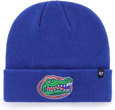 Men's Florida Gators NCAA Raised Cuff Team Colour Knit Beanie Toque OSFM