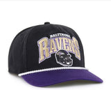 Men's Baltimore Ravens NFL 47 Brand Black Palermo Hitch Snapback Hat