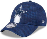 Men's Dallas Cowboys New Era 2024 Sideline 9FORTY Stretch-Snap Hat - Navy