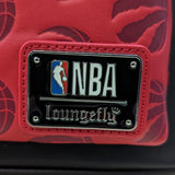 Toronto Raptors NBA Basketball Black & Red Mini Backpack Bag By Loungefly
