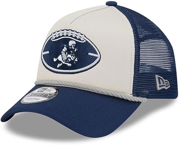 Men's Dallas Cowboys New Era 2024 Sideline Historic 9FORTY A-Frame Trucker Adjustable Hat