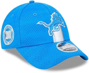 Men's Detroit Lions New Era 2024 Sideline 9FORTY Stretch-Snap Hat - Blue