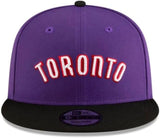Men's New Era 9FIFTY NBA Toronto Raptors Classic Edition Snapback Hat - Purple/Black