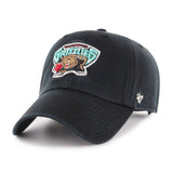 Men's Vancouver Grizzlies '47 Clean Up Black Hat Cap NBA Basketball Adjustable Strap