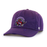 Men's Toronto Raptors Retro 47' Brand Worn Down Hitch A-Frame Snap-Back Hat - Purple