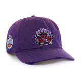 Men's Toronto Raptors Retro 47' Brand Worn Down Hitch A-Frame Snap-Back Hat - Purple