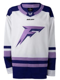 Minnesota Frost Youth Bauer Replica Away White PWHL Hockey Jersey - Blank