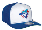 Men's Toronto Blue Jays New Era White/Royal Cooperstown Logo 9Seventy Stretch-Snap Hat
