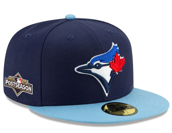 Men's Toronto Blue Jays New Era Royal/Powder Blue 2025 MLB Postseason Side Patch 59FIFTY Fitted Hat