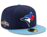 Men's Toronto Blue Jays New Era Royal/Powder Blue 2025 MLB Postseason Side Patch 59FIFTY Fitted Hat
