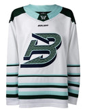 Boston Fleet Youth Bauer Replica Away White PWHL Hockey Jersey - Blank