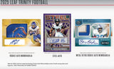 2025 Leaf Trinity Football Hobby Box  6 Cards Per Box - Bleacher Bum Collectibles