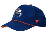 Youth Edmonton Oilers Fanatics 2026 NHL Draft Authentic Pro On Stage Adjustable Hat – Blue