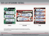 2025 Leaf Optichrome Football Hobby Jumbo Box 15 Cards per Box