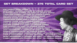2025 Jimi Hendrix Keepsake Premiere Edition Hobby Box 16 Packs Per Box, 4 Cards Per Pack