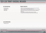 2024 Leaf Trinity Baseball Mega Box 10 Cards per Box - Factory Sealed