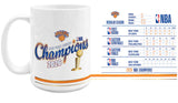 New York Knicks 2026 NBA Finals Champions Stats 15oz. Ceramic Coffee Mug