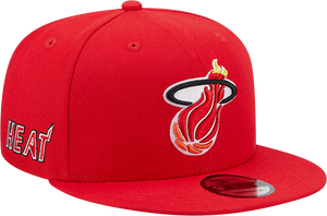 Men's New Era Red Miami Heat NBA Retro Classic Edition - 9FIFTY Snapback Hat