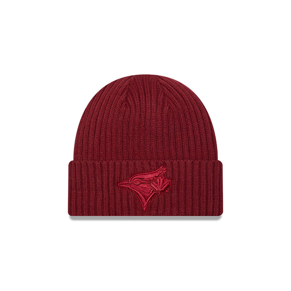 New Era MLB Toronto Blue Jays Colour Pack Cuffed Knit Hat Beanie - Cardinal