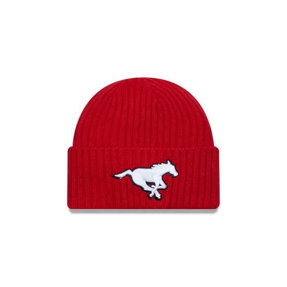 Men's New Era Calgary Stampeders Evergreen CFL Football Core Classic Knit Hat