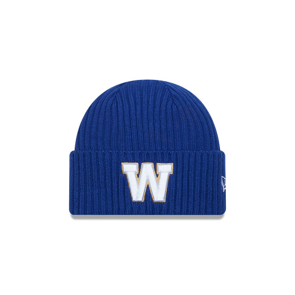 Men's New Era Winnipeg Blue Bombers Evergreen CFL Football Core Classic Knit Hat