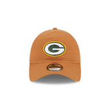 Men's New Era Brown Green Bay Packers Main Core Classic 2.0 9TWENTY Adjustable Hat