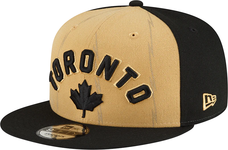 Men's New Era Tan/Black Toronto Raptors 2023/24 City Edition Official ...