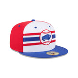 Men's Buffalo Bisons New Era Red White Blue Theme Nights 59FIFTY Fitted Hat